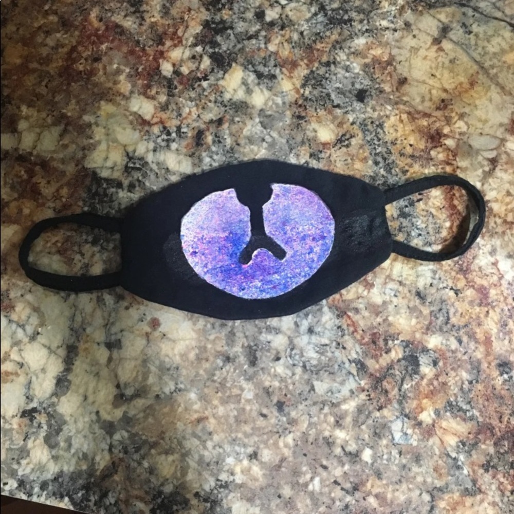 Handmade speckled k-pop face mask